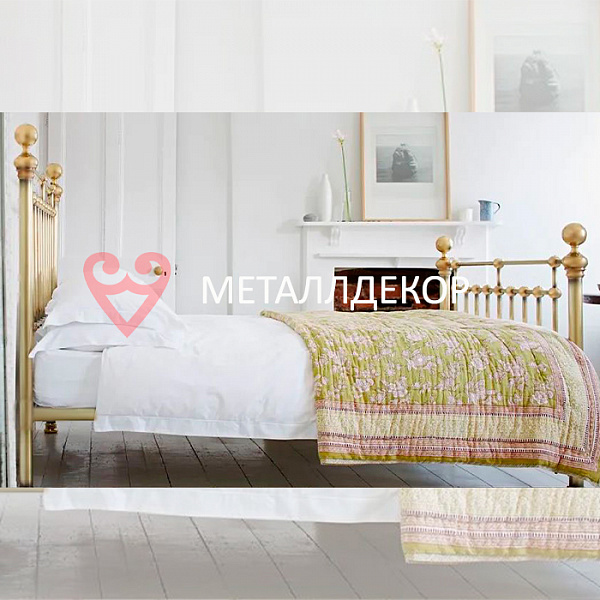 Кованая кровать Кембридж 160 с ДВУМЯ СПИНКАМИ.